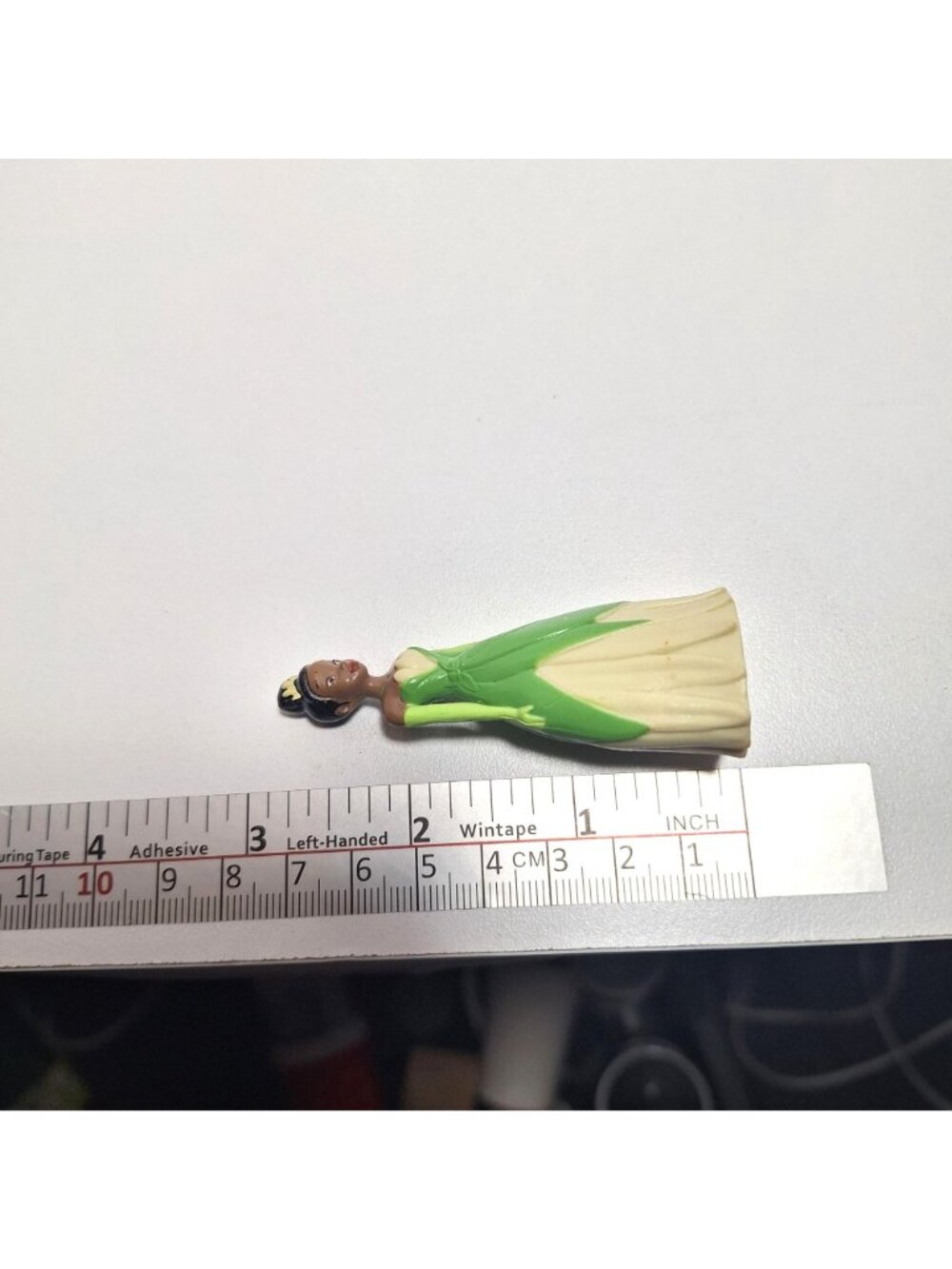 Disney Princess Tiana 2.75" Figure Green Dress Cake Topper Plastic - Picture 8 of 8